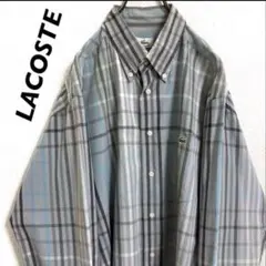 LACOSTE / チェックシャツ / ワンポイント刺繍ロゴ