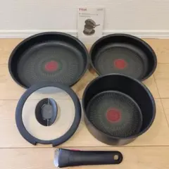美品☆【ティファール】インジニオ・ネオシリーズ IH対応フライパン5点セット