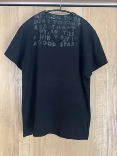 マルジェラ Martin Margiela エイズTシャツ 黒×黒　ここのえ期 マルジェラ Martin Margiela エイズTシャツ 黒×黒 ここのえ期