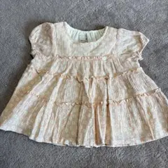 petit main フラワープリント Tシャツ 80