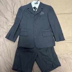 ネイビー ストライプ スーツ セット (ジャケット・ショートパンツ)