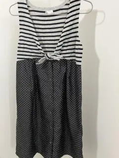 Luca ボーダー　ドット　チュニックワンピース