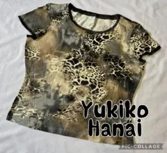 美品✨YukikoHanaiユキコハナイ☆レオパード柄半袖カットソー10サイズＬのサムネイル