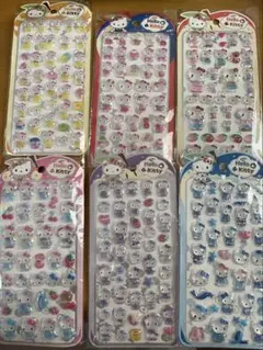 【再販⭐︎早い者勝ち】ぷっくり立体シール硬めシール6枚セットシール帳