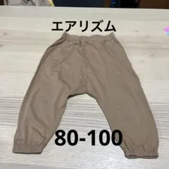 夏物再値下げ❗️UNIQLO AIRism ブラウン ロングパンツ 80-100