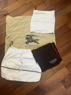 ブランド バッグカバー5枚セット GUCCI BURBERRY COACH 他