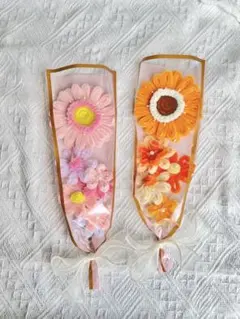 モールフラワー＊枯れない花束＊2本セット＊プチギフト