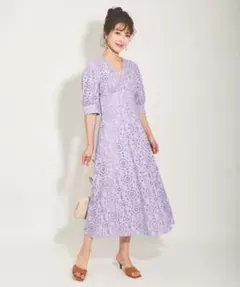 The Virgnia カットワーク刺繍ワンピース