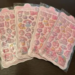 マイメロ　ボンボンドロップシール　4枚セット