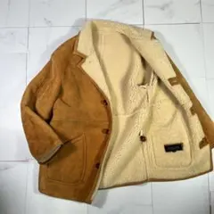 TIME &TIDE ヴィンテージ レザー ムートン ジャケット コート 羊革