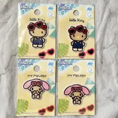 サンリオ ワッペン 日焼け　キティ　マイメロ　ダイソー　シール