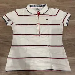 ラコステ（LACOSTE）ボーダー ポロシャツ レディース サイズ40 46