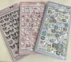 新品【サンリオ3シート】ボンボンドロップmini 硬いシール　［P37］