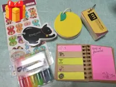 かわいい文房具セット 単語帳 付箋 マーカー インデックスシールのサムネイル