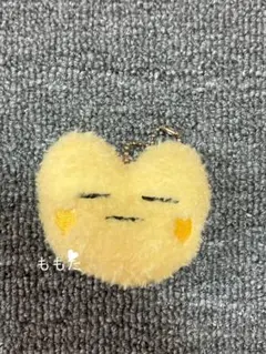 Butter Family かわいい黄色ハート型ぬいぐるみチャーム