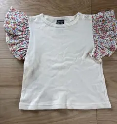 90センチ　RUGGEDWORKS 花柄フリル袖 Tシャツのサムネイル