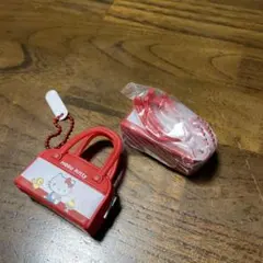 ハローキティー　なつかしアイテム　ミニチュアコレクション　ボストンバッグ