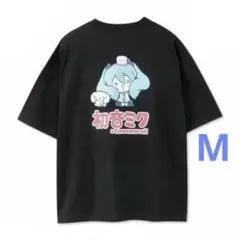 新品★初音ミク×シナモロール綿100%TシャツM黒◆刺繍サンリオアベイルシナモンのサムネイル