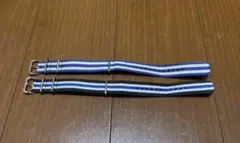 NATOベルト 2点セット　青　黒　白