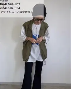 しまむら anna BIGベストMサイズ カーキ