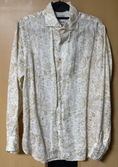 ペイズリー柄 長袖シャツ　Mサイズ