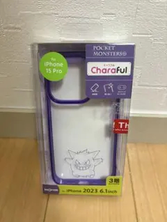 ポケットモンスター キャラフル iPhone 15 Pro用ケース　ゲンガー