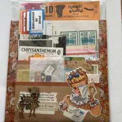 【海外雑貨】ヴィンテージペーパー素材詰め合わせ★コラージュ・ジャンクジャーナル