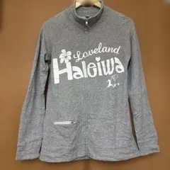 Haleiwaプリント グレー ジップアップパーカーのサムネイル