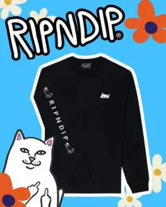 RIPNDIP ブラック　ロンT リップンディップ　Lサイズ 未使用のサムネイル