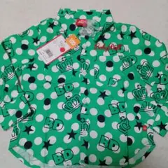 BABY DOLL ベビードールベビドシャツ緑黒 長袖シャツ 100cm