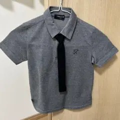 COMME CA ISM グレー ポロシャツ 110A