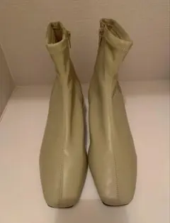 ＲＡNＤＡソフトストレッチスクエアトゥショートブーツ　グリーン