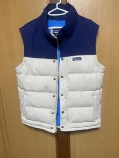 希少】 00s~ Patagonia ダウンベスト ツートーンカラーのサムネイル
