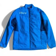 ATHLETA アスレタ 中綿ジャケット L ブルー 美品 サッカー フットサル