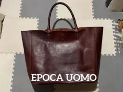 EPOCA UOMO レザートートバッグ（ダークブラウン）