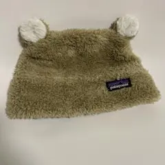 patagonia クマ耳フリースニット帽