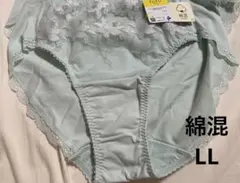 WACOAL 綿混　ショーツ　LL グリーン