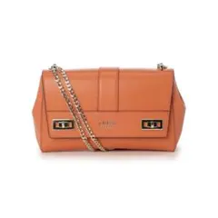 【美品】GUESS オレンジ ショルダーバッグ