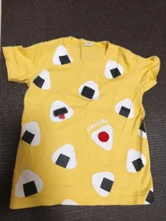 CHEEK ROOM おにぎり柄 半袖Tシャツ イエローのサムネイル