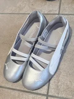 Puma シルバー スピードキャット バレエ 24.0cm