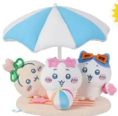 【限定】ちいかわ MINISOコラボ 猛暑の夏 ぬいぐるみ ハチワレ うさぎ