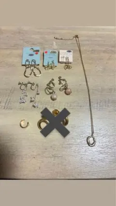 イヤリング イヤーカフ　ネックレス セット まとめ売りのサムネイル