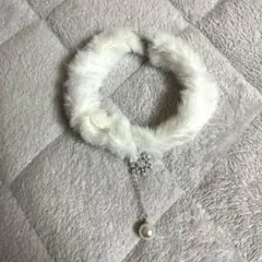 SHEIN シーイン　ファー　チョーカー　ネックレス　アクセサリー　パール