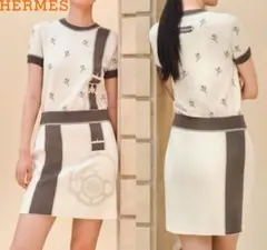 HERMES・エルメス◆エトリエ刺繍スカートのサムネイル