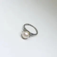 あこや真珠　リングSILVERG　9号　パールリング　 指輪