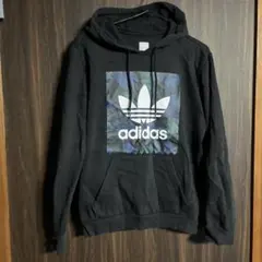adidas パーカー XS 黒