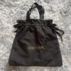 COCO DEAL ブラック 2WAY リボン トートバッグのサムネイル