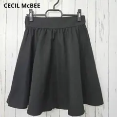CECIL McBEEフレアスカート黒美シルエット上品M