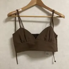 【新品 タグ付】 mysty woman ストリングアレンジビスチェ　ブラウンのサムネイル