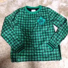 Jack Bunny グリーンチェック トレーナー М